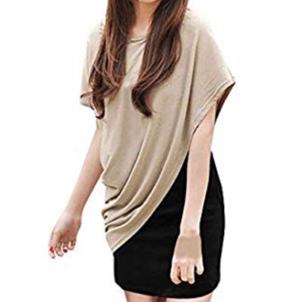 👗Dress with Asymmetrical Shirt